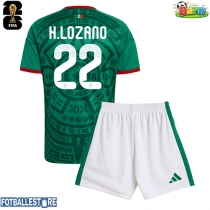 Mexico Hirving Lozano #22 Hjemmedraktsett Barn VM 2026 Kortermet (+ Korte bukser)